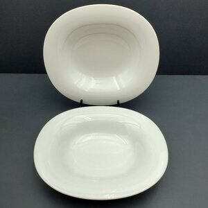 Villeroy & Boch New Cottage Oval Rim Soup Bowls White Serving Bowls